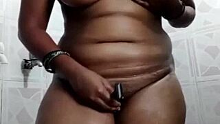 A sexy Indian girl chats casually about her day