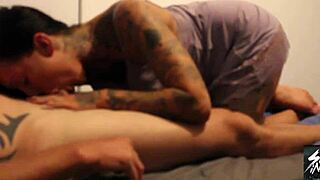 Stepmom Chantelle Fox Sneaks In to Suck and Bang Stepson