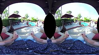 The story of vrhush and christina cinn in a pov outdoor scene