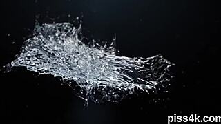 lovable lezzie nymphos drenched in pee while splashing wet cunts