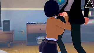 koikatsu mikasa and eren have uncensored sex in anime