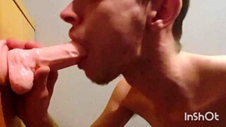 gay twink joe nuts blows new dildo deepthroat