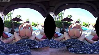 The story of vrhush and christina cinn in a pov outdoor scene