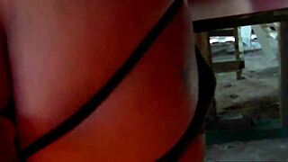 Dagfs couple films girlfriend teasing boyfriend outdoors in skimpy bikini. What’s her next move?