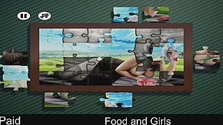 anime girls play with food seductively