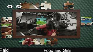 anime girls play with food seductively