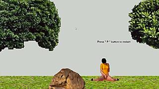 Samba lady explores new 2024 hentai game sex 😈