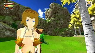 Female centaur femdom sex in 3D game.