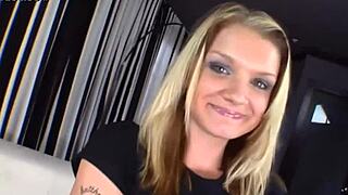 Amateur blonde babes do close up hardcore striptease and masturbation.