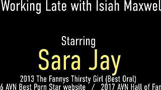 big titty milf sara jay handles isiah maxwell’s thick shaft