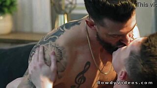 Tattooed muscle gay anal fucks newbie and all holes