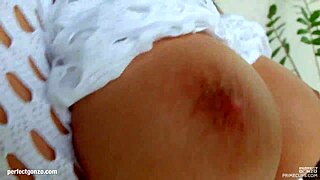 Big tit natural curvy teen Kyra Hot masturbates with a dildo