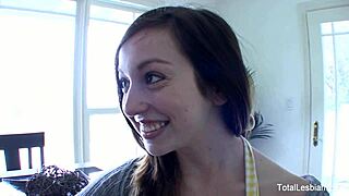 busty milf fucks teen with big tits in lesbian oral sex