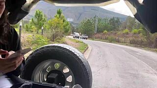 Wow! Lesbian Sex Outdoors After an Adrenaline Rush Hits Hard!