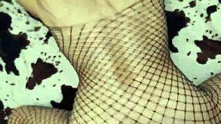 MILF Wife In Stockings Gets Assfucked Anal Hard By Husband.