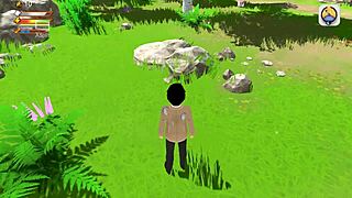 Female centaur femdom sex in 3D game.