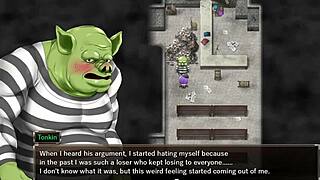 I'm freeing the first floor in Karryn's Prison, ep4, with big tits and ass