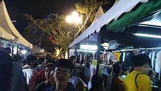 What if a redhead amateur walks alone to meet black big cock?