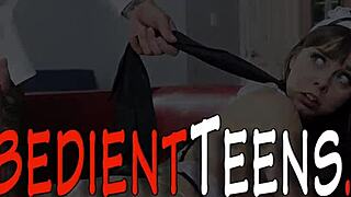 Wow! This dominated ebony teen rides that big cock hard!