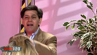 Five big tit sluts share one cock! 😍