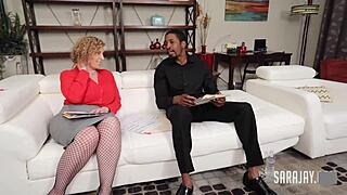 big titty milf sara jay handles isiah maxwell’s thick shaft