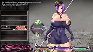 I'm freeing the first floor in Karryn's Prison, ep4, with big tits and ass