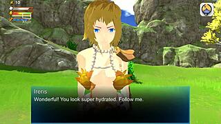 Female centaur femdom sex in 3D game.