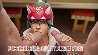 Check out this exclusive Overwatch creampie compilation with riding.