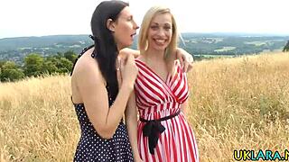 Wow, Heeled Lesbian Babe Nailed by Strapon in Wild Action!