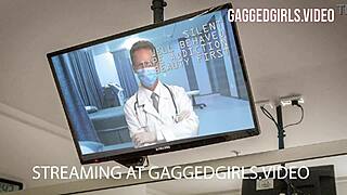 rachel adams in tape gag therapy session