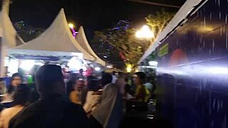 What if a redhead amateur walks alone to meet black big cock?