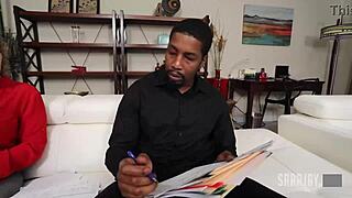 big titty milf sara jay handles isiah maxwell’s thick shaft