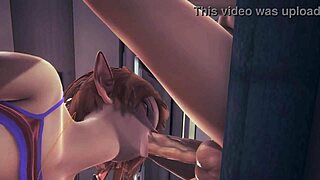 hentai elf gets hardsex in the train with cumshot