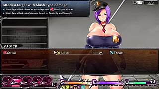 I'm freeing the first floor in Karryn's Prison, ep4, with big tits and ass