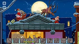 Christmas Eve in Metropolis Xmas Hentai Pornplay. Santa Got Stuck While Delivering Dildo Toys.