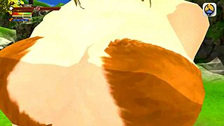 Female centaur femdom sex in 3D game.