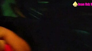 The driver touches me during exhibitionism in Uber around the city