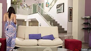 Hot Teen Gabi Paltrova Joins Experienced Babe for Intense Threesome Action in Bed