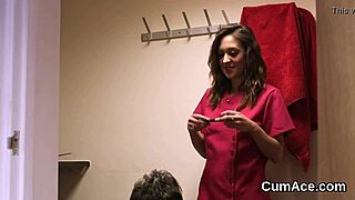 Hot Doll Swallows Jizz Load on Her Face, Craving Cum Swapping?