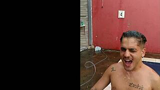 Young teens feel intense pleasure with big cocks in threesome.