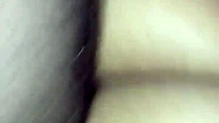 intriguing black couple scene with big ass