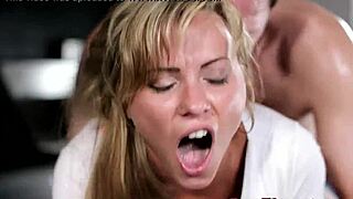 Dude, this Euro babe got anally creamed right in the restaurant kitchen! 🔥