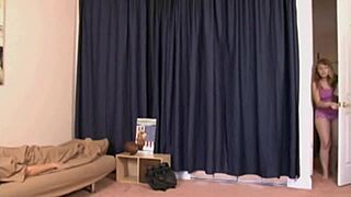 Sister gets off the swing