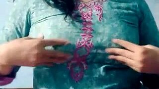 Unsatisfied Indian Teen Satisfies Herself On Webcam Showing Big Boobs