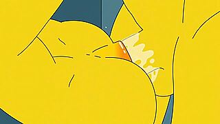 This Simpsons parody Hentai cartoon features Marge, the sexy housewife, having her behind taken both in the gym and at home while her husband is at work