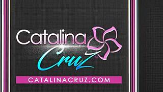 Catalina Cruz Oils Up and Rides Dildo to Explosive Finish