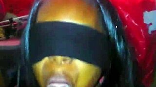 Man, that midget struggles with a huge black cock in pov