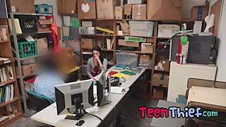 Teenthief Spies On Brunette Teen Naiomi Mae Nude With Cock In Shoplyfter Scene