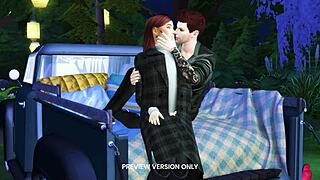 Flirting with a Vampire in 3D Hentai Gangbang Party Preview