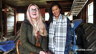 Hanna enjoys an anal dildo from Jin.